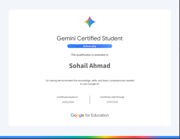 Database Certificate
